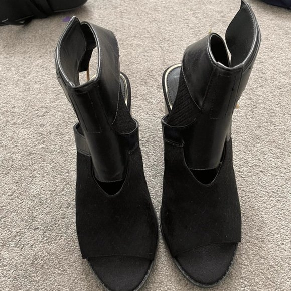 River island black shoe boot sandal